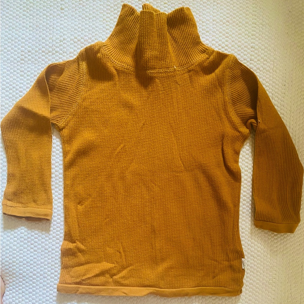 Nui organic waffle thermal turtle neck